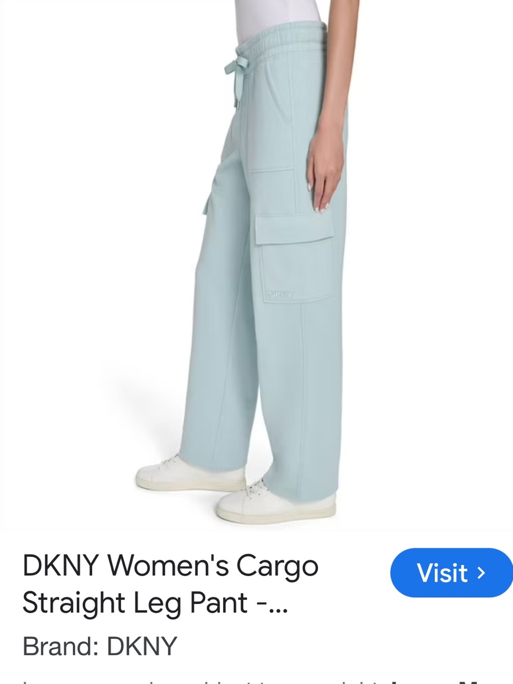 DKNY Light blue green color women’s Track Pants